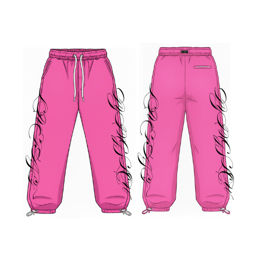 Pink F$L Puffer Sweats