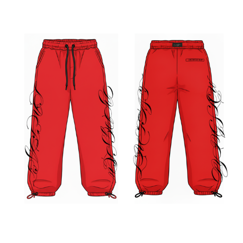 Red F$L Sweats